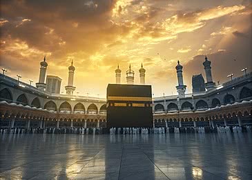 صورة الحرم ليلاً